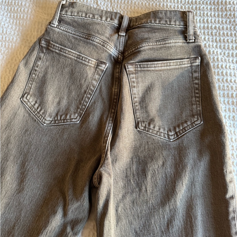 Abercrombie & Fitch Brown 90’s Straight Ultra High-Rise Jeans - Curve Love 27/4R - Picture 5 of 5